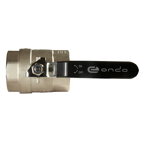 Кран шаровой для воды 2" г/г рычаг, никель, ONDO Кран шаровой для воды 2" г/г рычаг, никель, ONDO