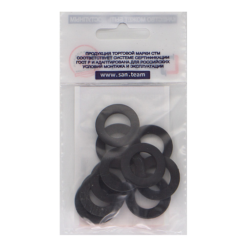 Прокладка 3/4" резина ТМКЩ 24х14х2 мм (10шт) СТМ Прокладка 3/4" резина ТМКЩ 24х14х2 мм (10шт) СТМ