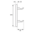 Кронштейн для радиатора напольный регулируемый 200-500мм (БПЛ 007) СТМ ТЕРМО_1