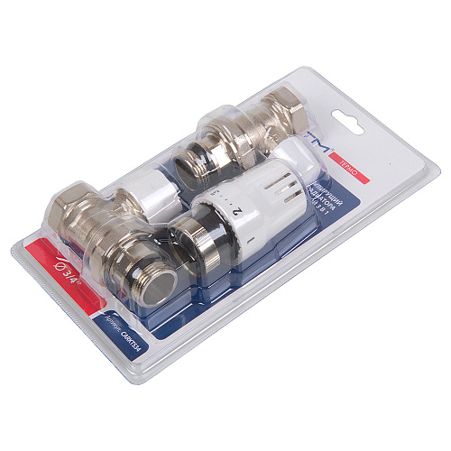 Термостатический комплект для радиатора прямой в блистере 3/4" СТМ ТЕРМО