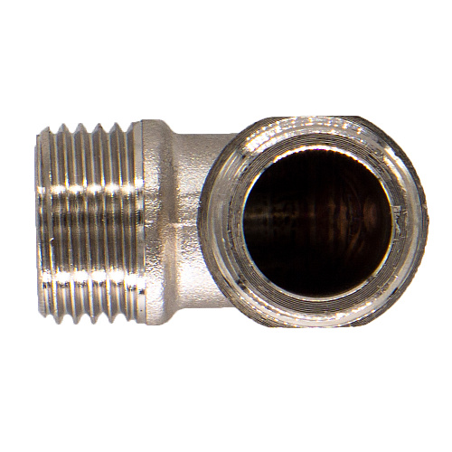 Уголок латунный с ограничителем  1/2" ш/ш CTM Уголок латунный с ограничителем  1/2" ш/ш CTM